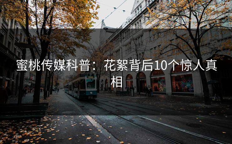 蜜桃传媒科普：花絮背后10个惊人真相