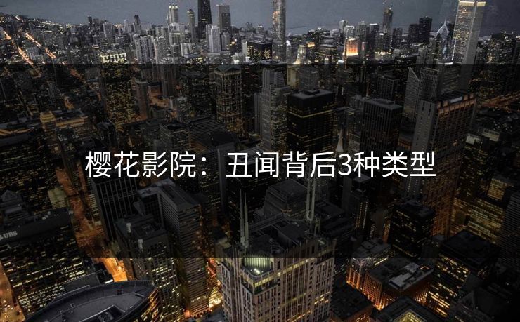 樱花影院：丑闻背后3种类型